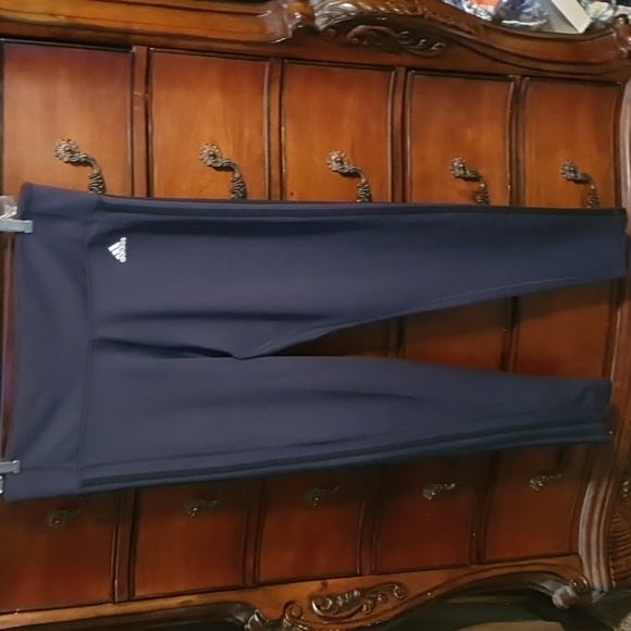 adidas Pants - NWOT Adidas 3 Stripes Gray and Black Leggings Sz 1X